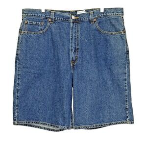 Levi's 550 Jean Shorts Mens Size 40 Medium Wash Denim Relaxed Fit Red Tab